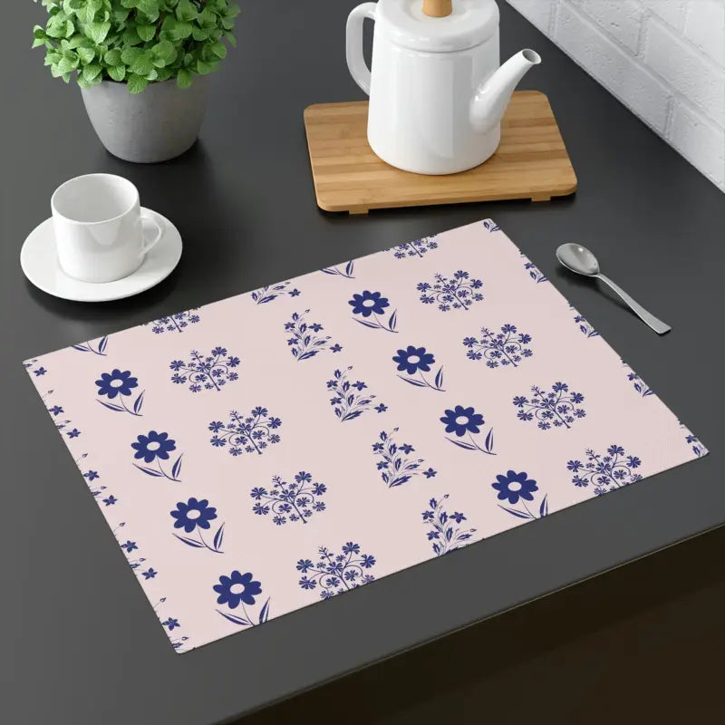 Elevate your Table with Pink Floral Placemats - 18’’ × 14’’ Home Decor