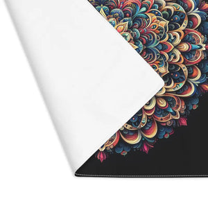 Home Decor - Vibrant Mandala Placemat - Colorful Table - Dipaliz 18’’ × 14’’