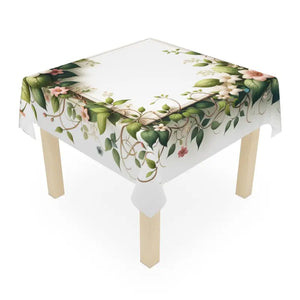 Spring Flowers Tablecloth - Vibrant Garden Dining - Dipaliz - one Size / White - Tablecloths