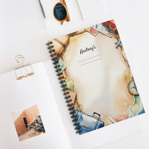 Personalized Ruled Journal - Travel Adventure - Dipaliz - Journals