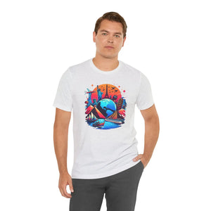 Soft Unisex Jersey Short Sleeve Mountain Tee - Dipaliz - T-shirts