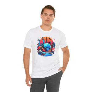 Soft Unisex Jersey Short Sleeve Mountain Tee - Dipaliz - T-shirts