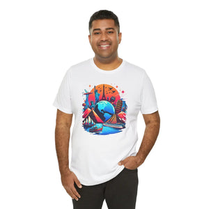Soft Unisex Jersey Short Sleeve Mountain Tee - Dipaliz - T-shirts
