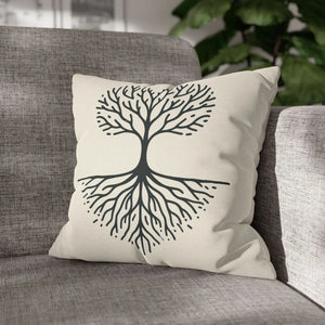 Nature Life Decorative Pillowcase – Tree Motif - Dipaliz - Pillowcases & Shams