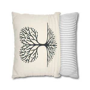 Nature Life Decorative Pillowcase – Tree Motif - Dipaliz - Pillowcases & Shams