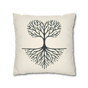 Nature Life Decorative Pillowcase – Tree Motif - Dipaliz - Pillowcases & Shams