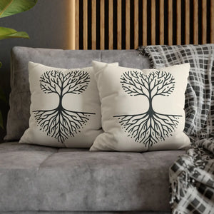 Nature Life Decorative Pillowcase – Tree Motif - Dipaliz - Pillowcases & Shams