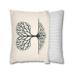 Nature Life Decorative Pillowcase – Tree Motif - Dipaliz - Pillowcases & Shams