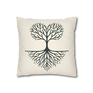 Nature Life Decorative Pillowcase – Tree Motif - Dipaliz - Pillowcases & Shams