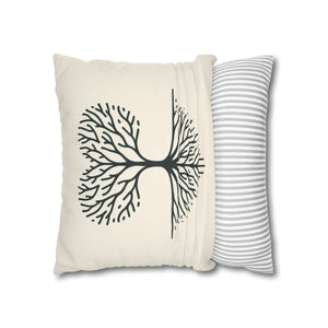 Nature Life Decorative Pillowcase – Tree Motif - Dipaliz - Pillowcases & Shams
