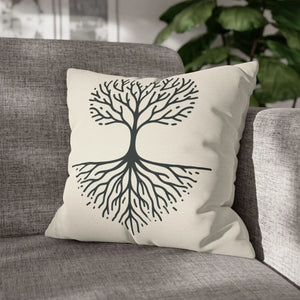 Nature Life Decorative Pillowcase – Tree Motif - Dipaliz - Pillowcases & Shams