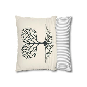 Nature Life Decorative Pillowcase – Tree Motif - Dipaliz - Pillowcases & Shams
