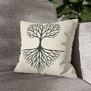 Nature Life Decorative Pillowcase – Tree Motif - Dipaliz - Pillowcases & Shams