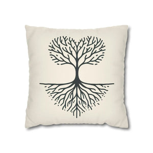 Nature Life Decorative Pillowcase – Tree Motif - Dipaliz - Pillowcases & Shams