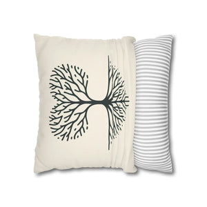 Nature Life Decorative Pillowcase – Tree Motif - Dipaliz - Pillowcases & Shams