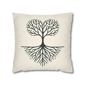 Nature Life Decorative Pillowcase Tree Motif Cozy Vibes - Dipaliz - 18’’ × - Pillowcases & Shams