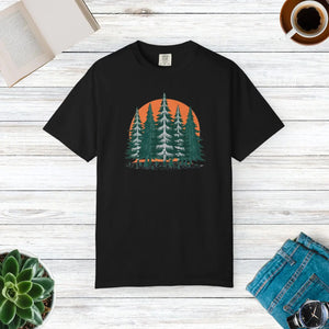 Forest T-shirt - Conifer Trees Adventure Tee - Dipaliz - T-shirts