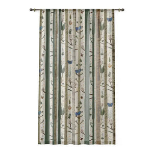 Butterfly Curtains Nature’s Elegance Window Decor - Dipaliz - Sheer / White / 50’’ × 84’’