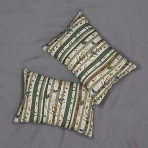 Trees & Butterflies Lumbar Pillow - Nature’s Comfy Touch - Dipaliz - 20’’ × 14’’ - Pillows