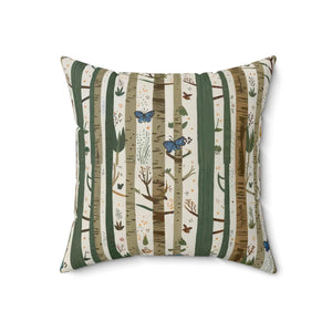 Tree Trunk Polyester Throw Pillow – Square - Dipaliz - Pillows