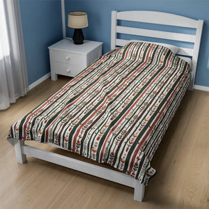 Trees and Flowers Velveteen Blanket – Eco Friendly - Dipaliz - Blankets