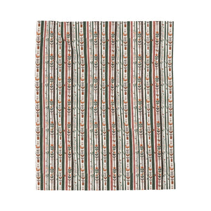 Trees and Flowers Velveteen Blanket – Eco Friendly - Dipaliz - Blankets