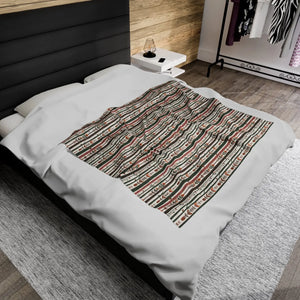 Trees and Flowers Velveteen Blanket – Eco Friendly - Dipaliz - Blankets