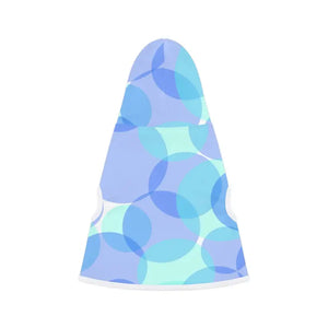Dog Hoodie Blue Circles Pattern Stylish Pet Apparel - Dipaliz - & Accessories