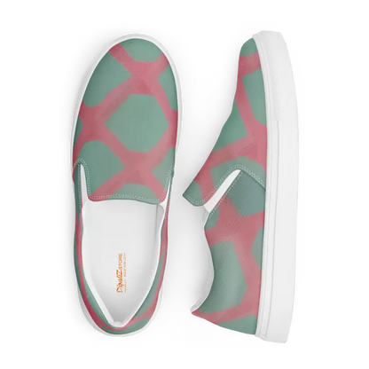 Slip Into Style with Green Triangle Canvas Shoes