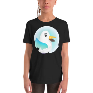 Youth Short Sleeve t Shirt Feather Fashion Statement - Dipaliz - Black / s - T-shirts