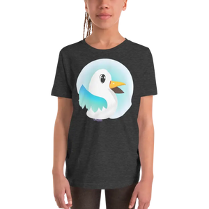 Youth Short Sleeve t Shirt Feather Fashion Statement - Dipaliz - Dark Grey Heather / s - T-shirts