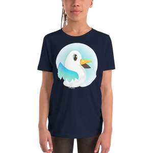 Youth Short Sleeve t Shirt Feather Fashion Statement - Dipaliz - Navy / s - T-shirts