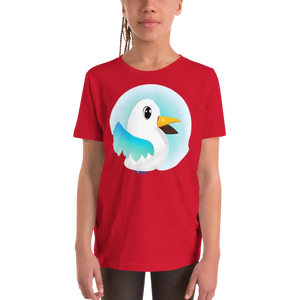 Youth Short Sleeve t Shirt Feather Fashion Statement - Dipaliz - Red / s - T-shirts