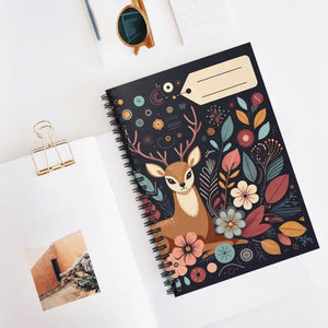 Deer Spiral Notebook - Enchanting Creative Journal - Dipaliz - one Size - Journals