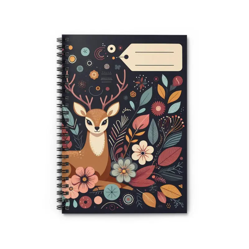 Trendy Deer Spiral Notebook - Ruled Line for 2024 - one Size Paper Products