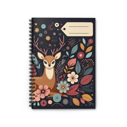 Trendy Deer Spiral Notebook - Ruled Line for 2024 - one Size Paper Products