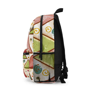 Pastel Triangles Backpack - Trendy Durable Style - Dipaliz - one Size - Backpacks