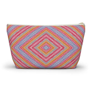 Vibrant Geometric Pattern Accessory Pouch - Bold Style - Dipaliz - Cosmetic & Toiletry Bags
