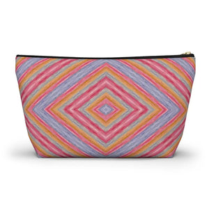 Vibrant Geometric Pattern Accessory Pouch - Bold Style - Dipaliz - Cosmetic & Toiletry Bags