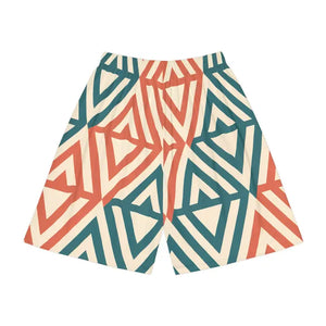 Geometric Men’s Sports Shorts Quick Dry Bold Summer Active - Dipaliz