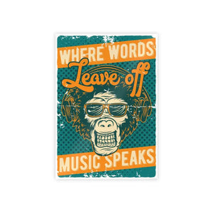 Poster - Music Speaks - Inspiring Wall Art for Lovers - Dipaliz 33.1’’ x 46.8’’ (vertical) / Glossy