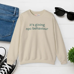 Unisex Crewneck Sweatshirt - Ultimate Comfort Plush Design - Dipaliz - Sand / s - Sweatshirts