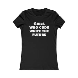 Women Coding Tee - Girls who Code Write the Future - Dipaliz - s / Black - T-shirts