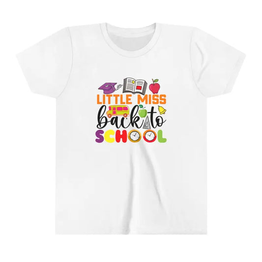 Youth Short Sleeve Tee: Trendy Back to School Style - White / s Kids Clothes