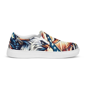 Tribal Eagle Print Men’s Slip-on Canvas - Dipaliz - Sneakers