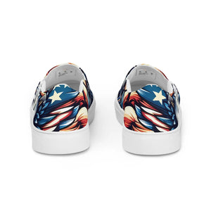 Tribal Eagle Print Men’s Slip-on Canvas - Dipaliz - Sneakers