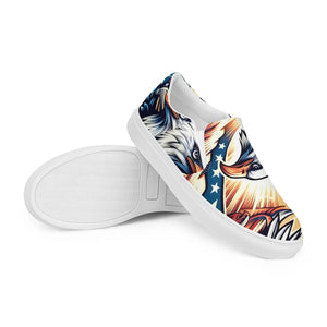 Tribal Eagle Print Men’s Slip-on Canvas - Dipaliz - Sneakers