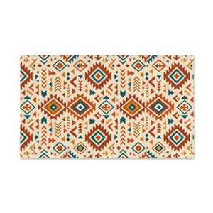 Premium Tribal Pattern Hand Towels - Aztec Bohemian Design - Dipaliz - White Base / 28’’ × 16’’