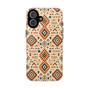 Tribal Pattern Phone Case with Shock Absorption by Dipaliz - Iphone 16 Plus / Glossy - Mobile Cases