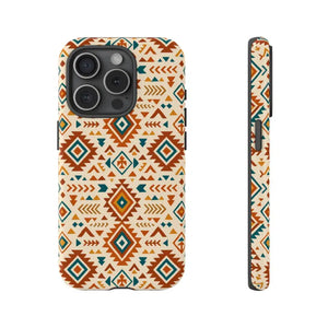 Tribal Pattern Phone Case with Shock Absorption by Dipaliz - Iphone 15 Pro / Glossy - Mobile Cases